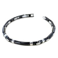 Bracciale Zancan Uomo Hi Teck in Acciaio Spinello EHB284